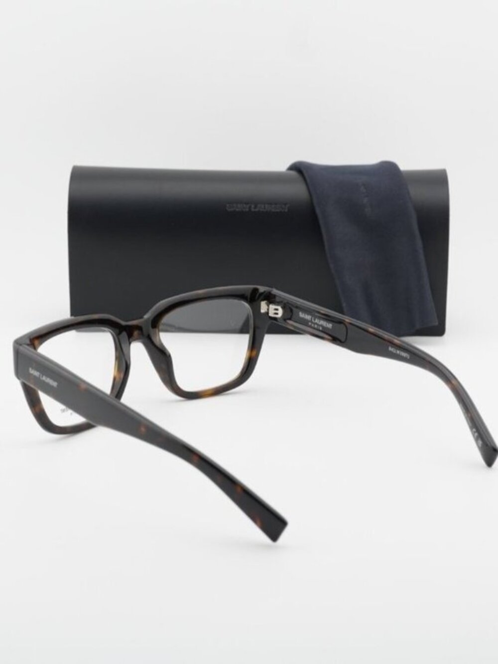 Saint Laurent SL804 002 Square Eyeglasses – Havana 51mm - Picture 10 of 10